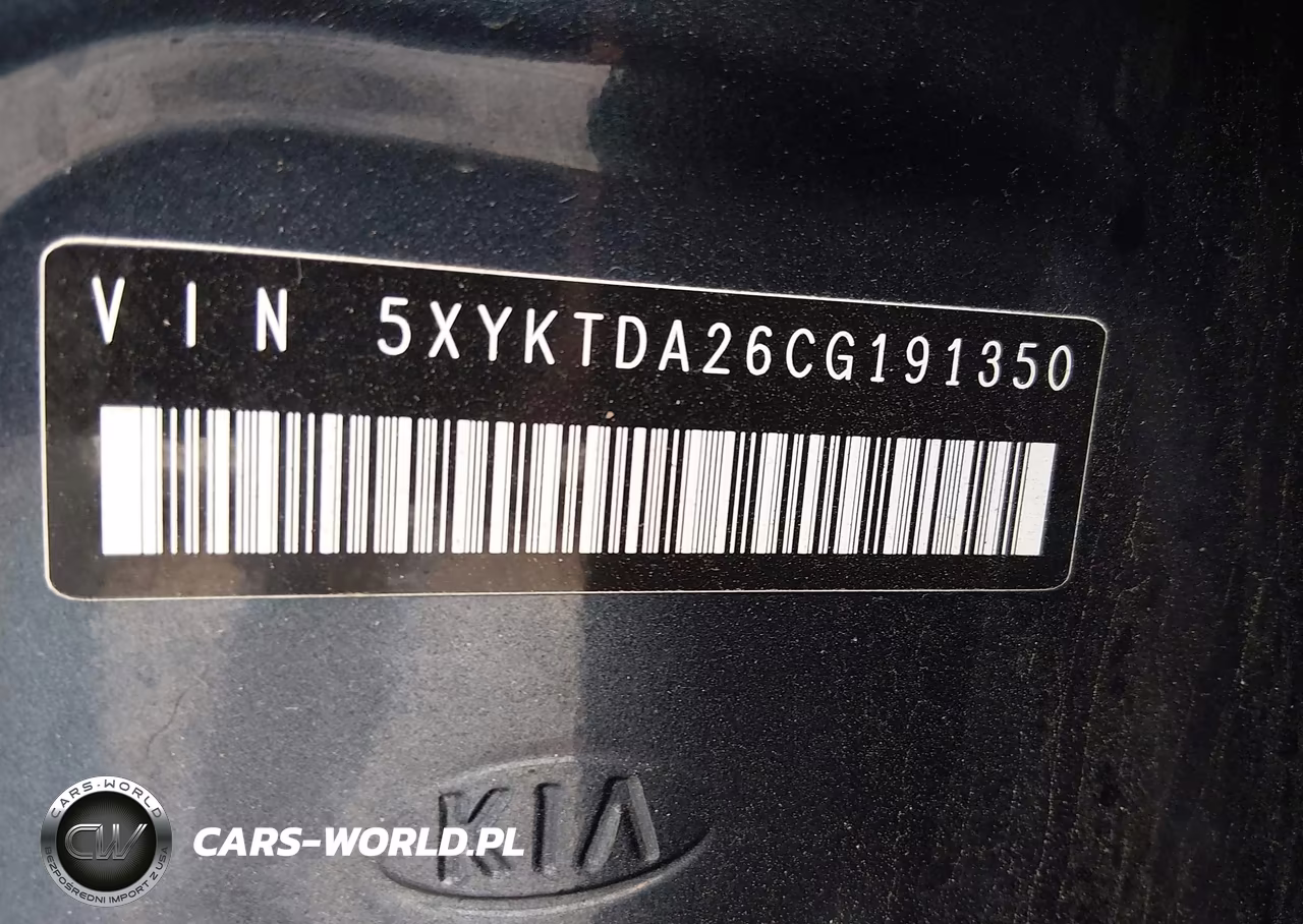 2012 Kia Sorento Lx V6 VIN:5XYKTDA26CG191350 - 9