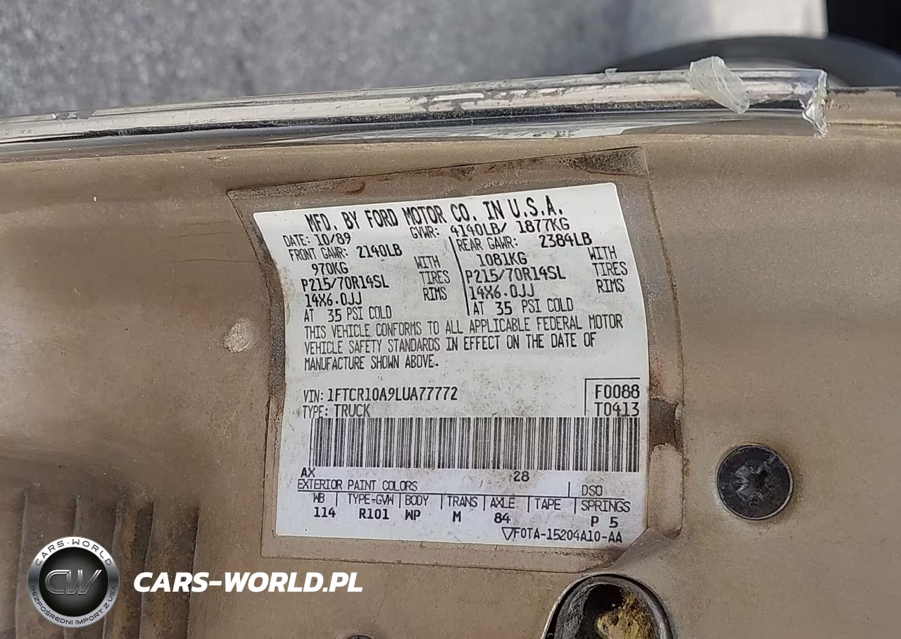 1990 Ford Ranger VIN:1FTCR10A9LUA77772 - 9