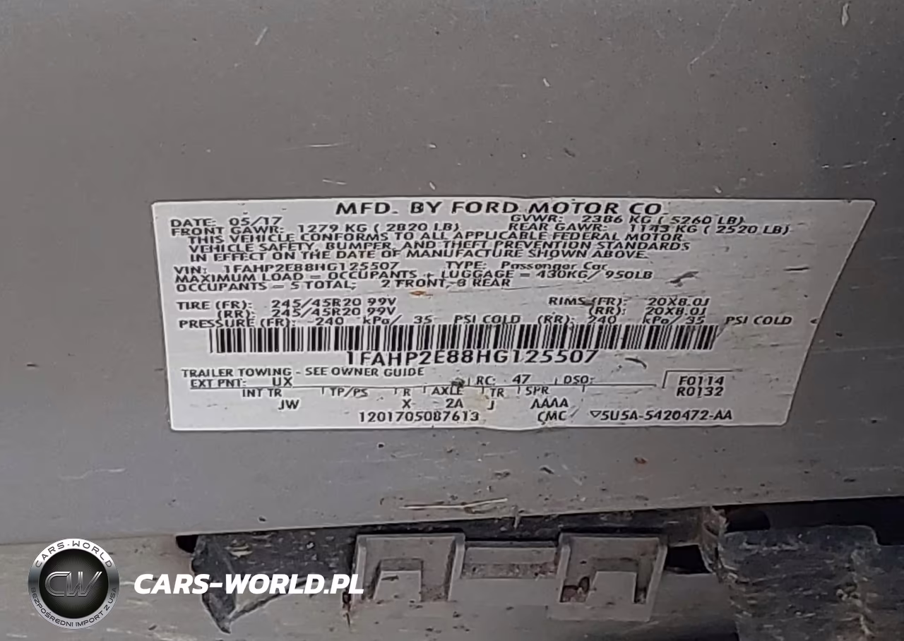 2017 Ford Taurus Sel VIN:1FAHP2E88HG125507 - 9