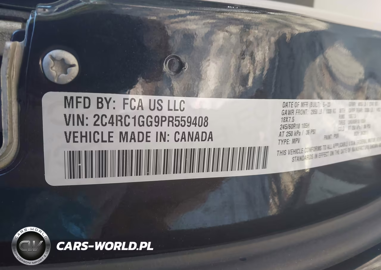 2023 Chrysler Pacifica Limited VIN:2C4RC1GG9PR559408 - 9