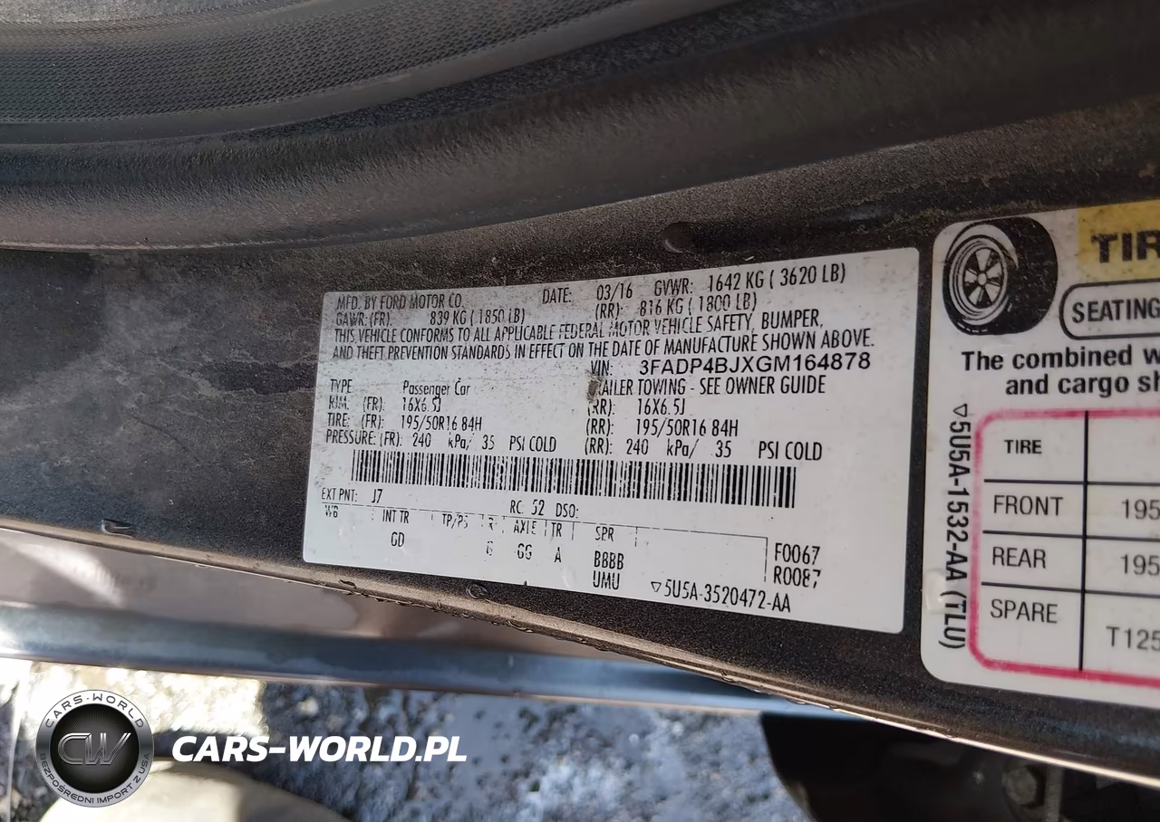 2016 Ford Fiesta Se VIN:3FADP4BJXGM164878 - 9