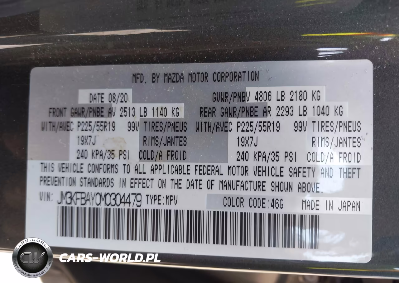 2021 Mazda Cx-5 Grand Touring Reserve VIN:JM3KFBAY0M0304479 - 9