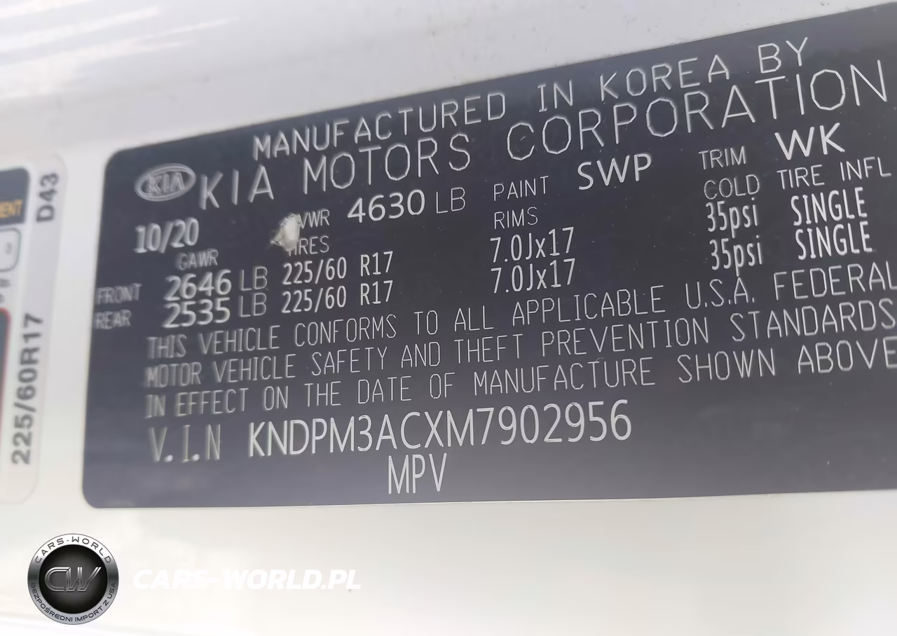 2021 Kia Sportage Lx VIN:KNDPM3ACXM7902956 - 9