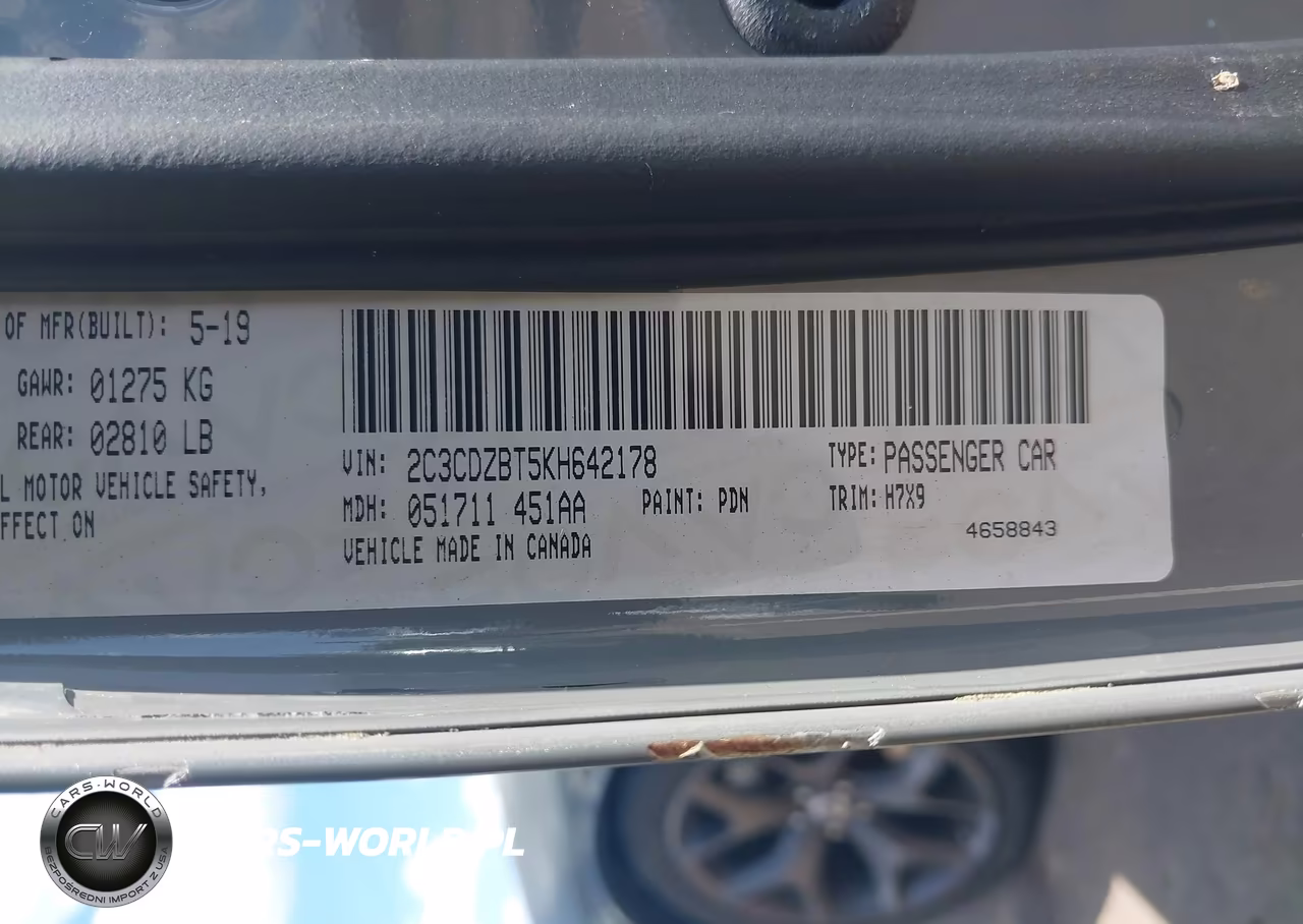 2019 Dodge Challenger R-T VIN:2C3CDZBT5KH642178 - 9