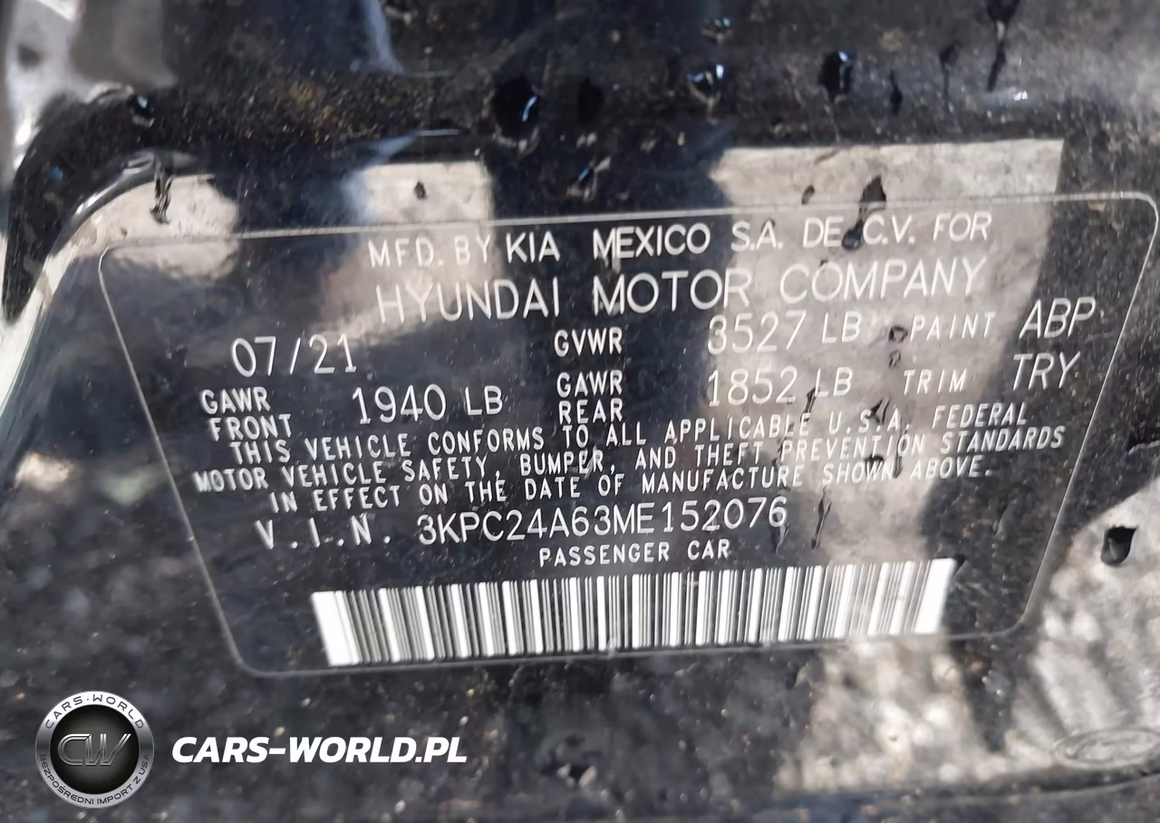 2021 Hyundai Accent Se VIN:3KPC24A63ME152076 - 9