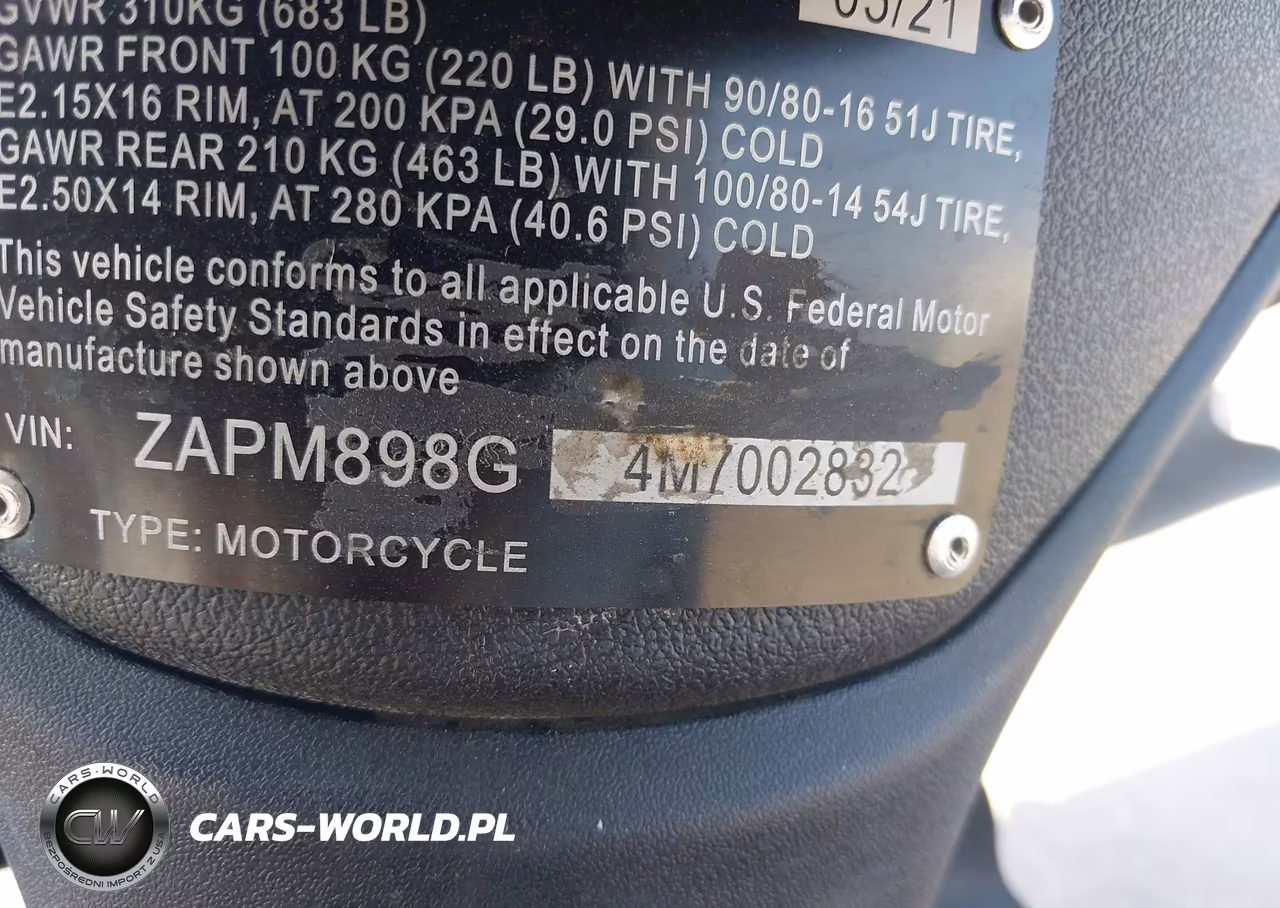 2021 Piaggio Liberty 150 VIN:ZAPM898G4M7002832 - 10