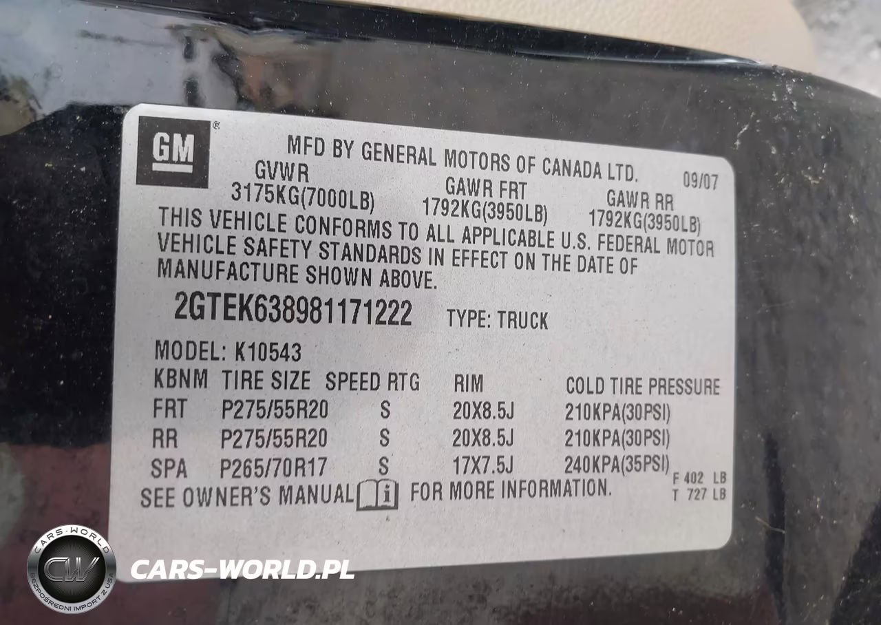 2008 GMC Sierra 1500 Denali VIN:2GTEK638981171222 - 9
