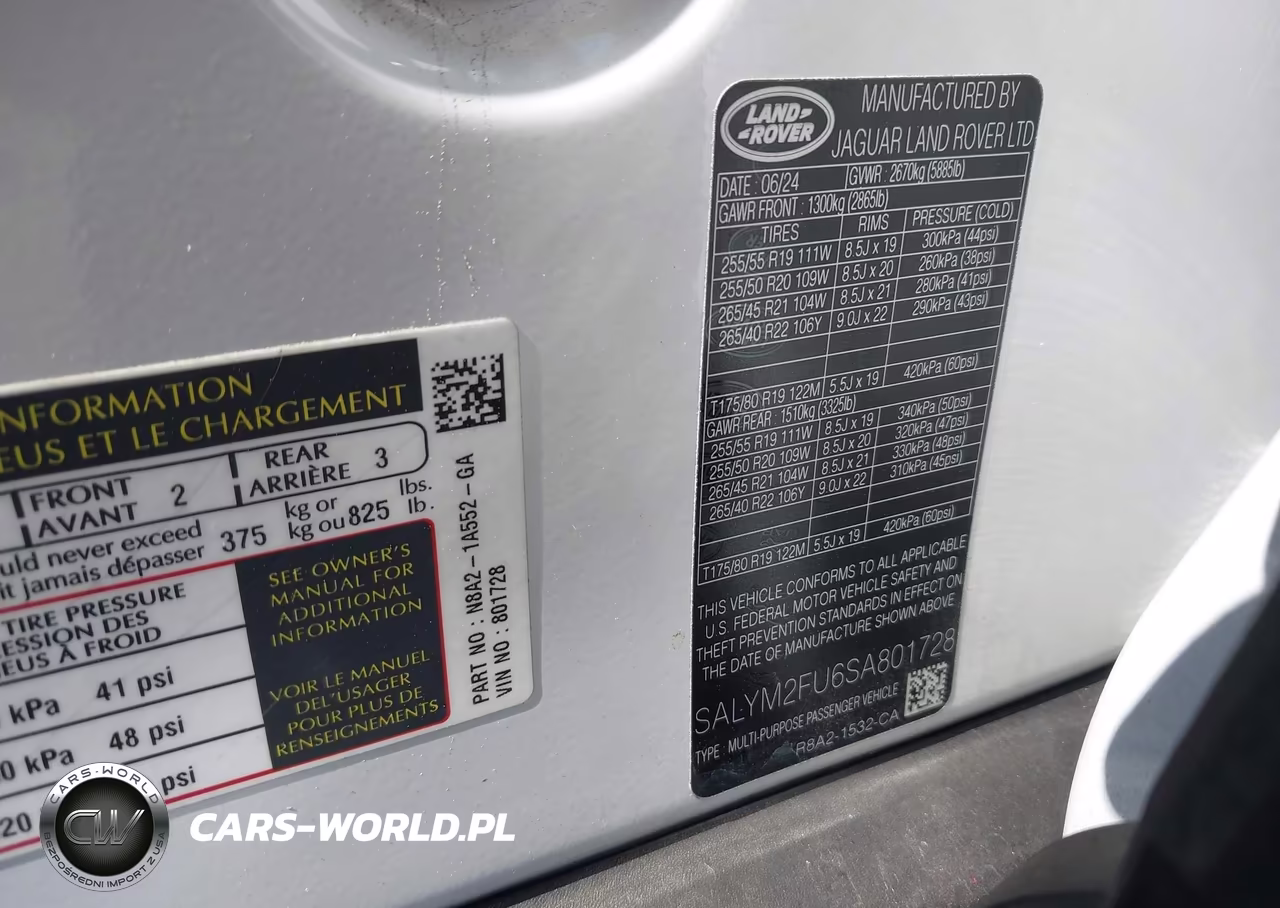 2025 Land Rover Range Rover Velar P400 Dynamic Hse VIN:SALYM2FU6SA801728 - 9