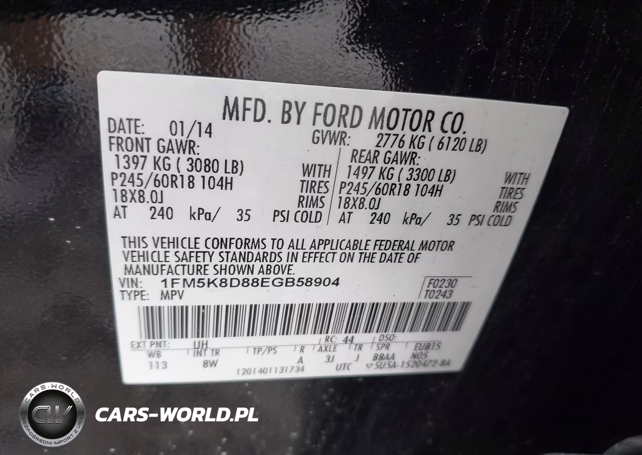 2014 Ford Explorer Xlt VIN:1FM5K8D88EGB58904 - 9