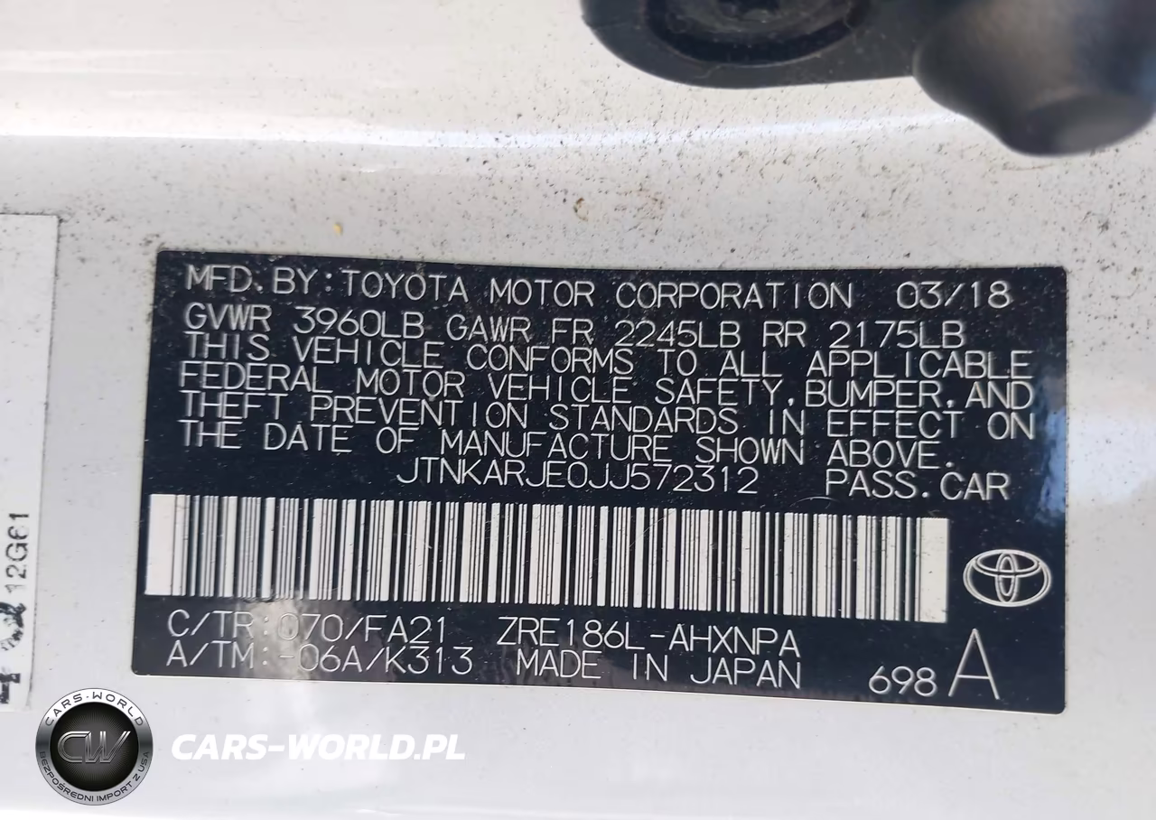 2018 Toyota Corolla Im VIN:JTNKARJE0JJ572312 - 9