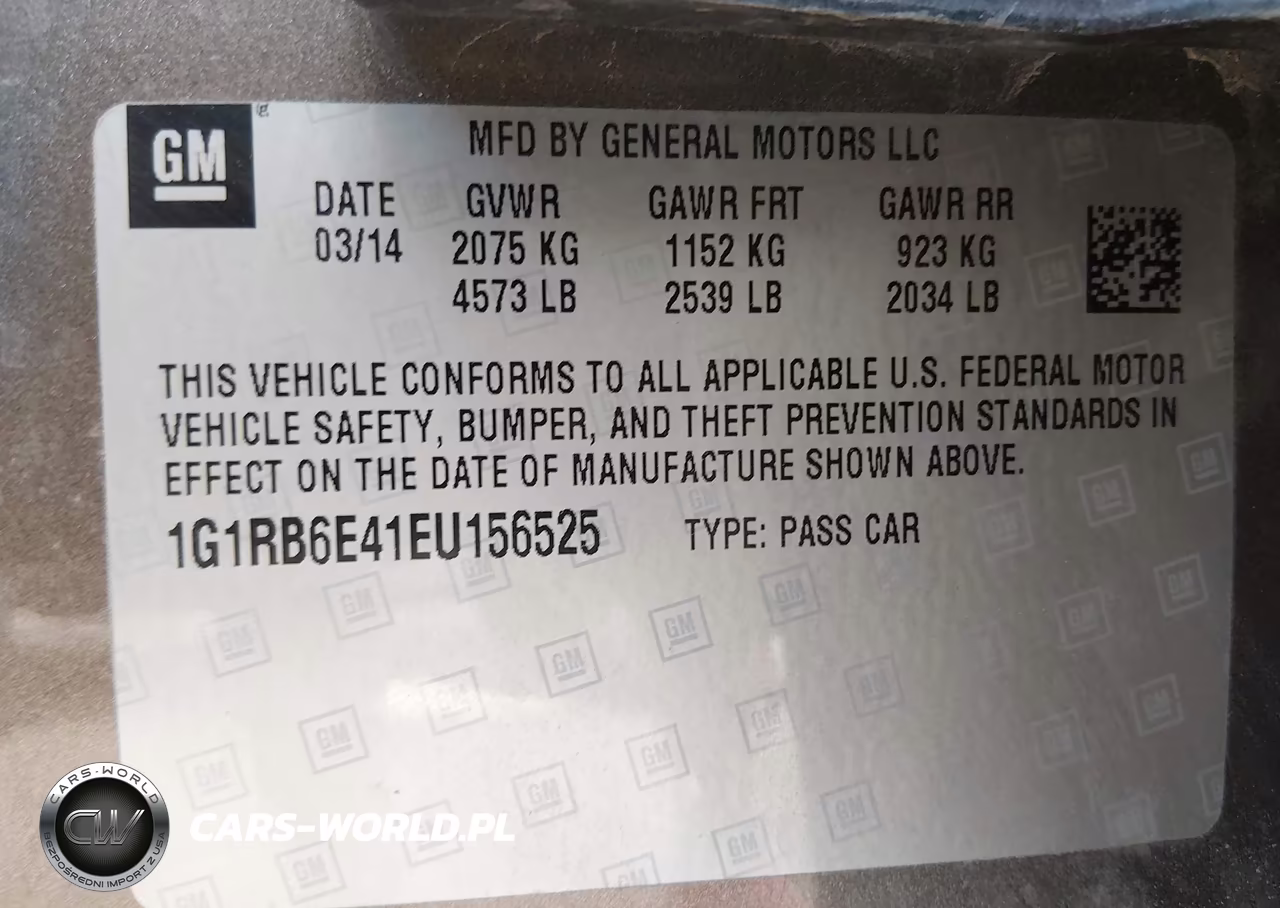 2014 Chevrolet Volt VIN:1G1RB6E41EU156525 - 9