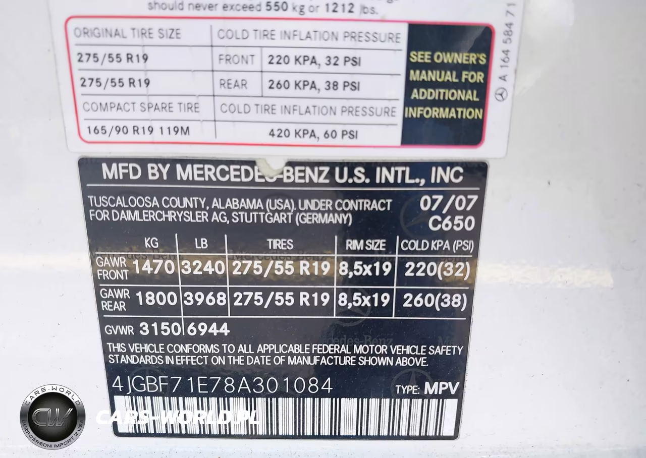 2008 Mercedes-Benz Gl 450 4Matic VIN:4JGBF71E78A301084 - 9