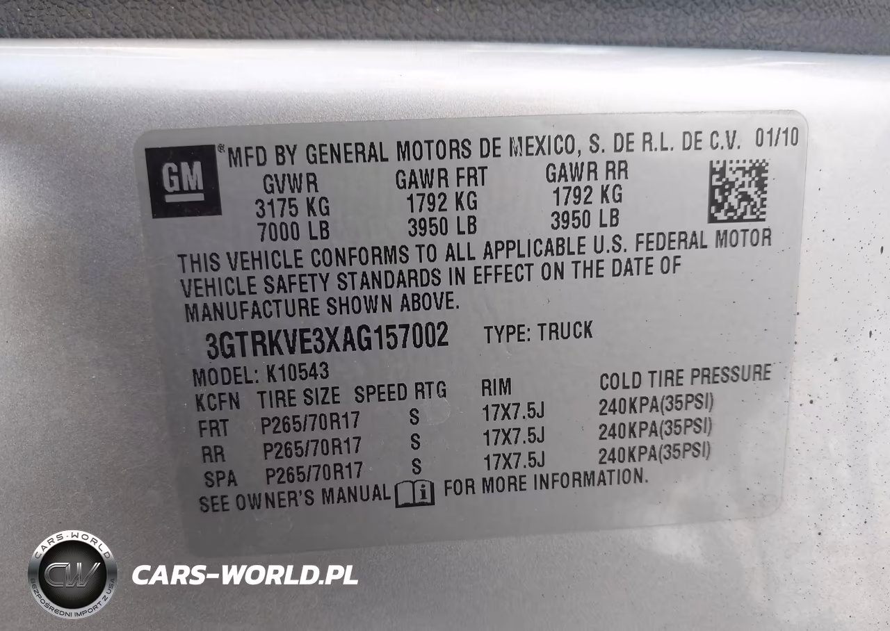2010 GMC Sierra 1500 Sle VIN:3GTRKVE3XAG157002 - 9