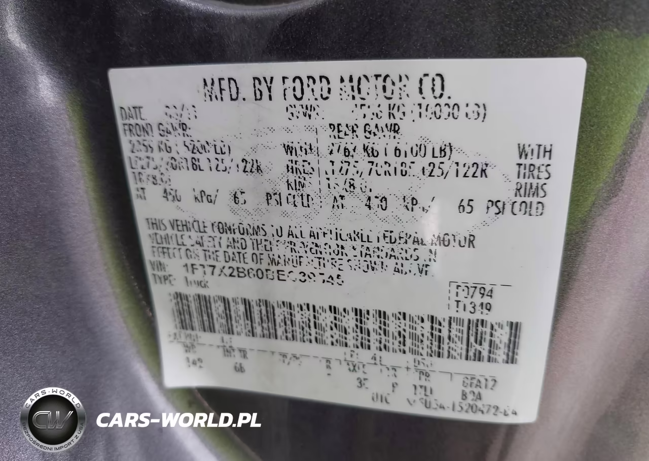 2011 Ford F-250 Lariat VIN:1FT7X2B60BEC39545 - 9