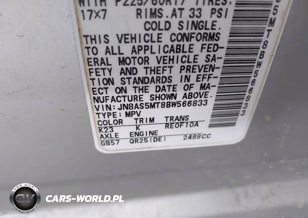 2011 Nissan Rogue Sv VIN:JN8AS5MT8BW566833 - 9