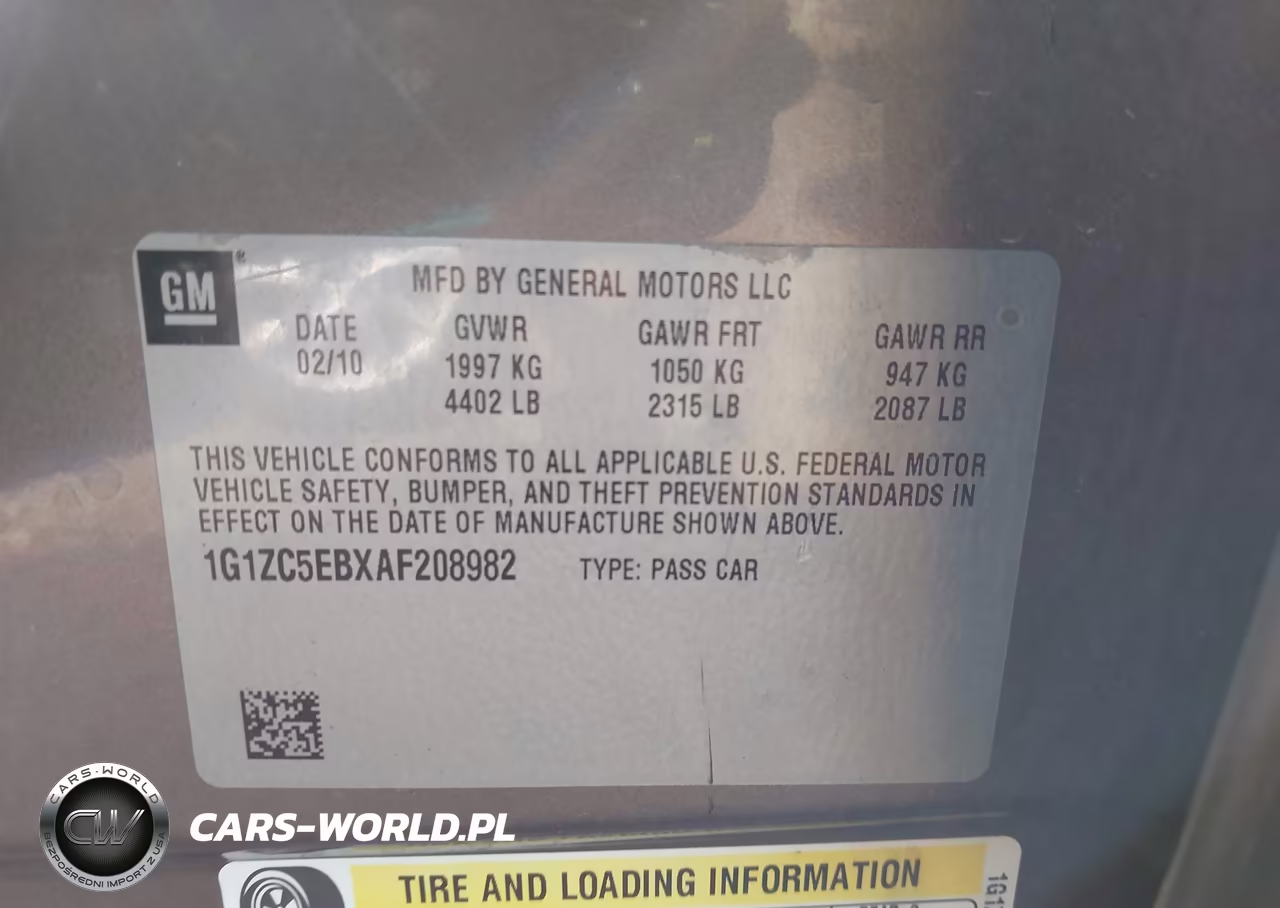 2010 Chevrolet Malibu Lt VIN:1G1ZC5EBXAF208982 - 9