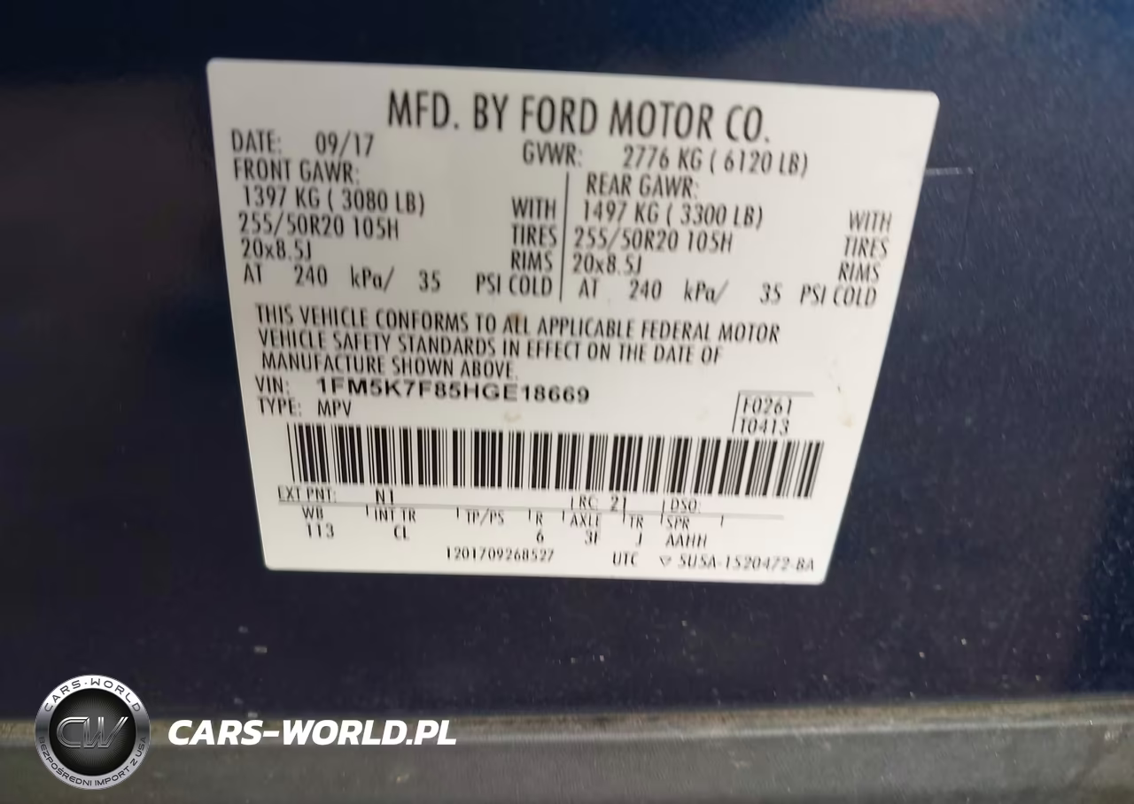 2017 Ford Explorer Limited VIN:1FM5K7F85HGE18669 - 9