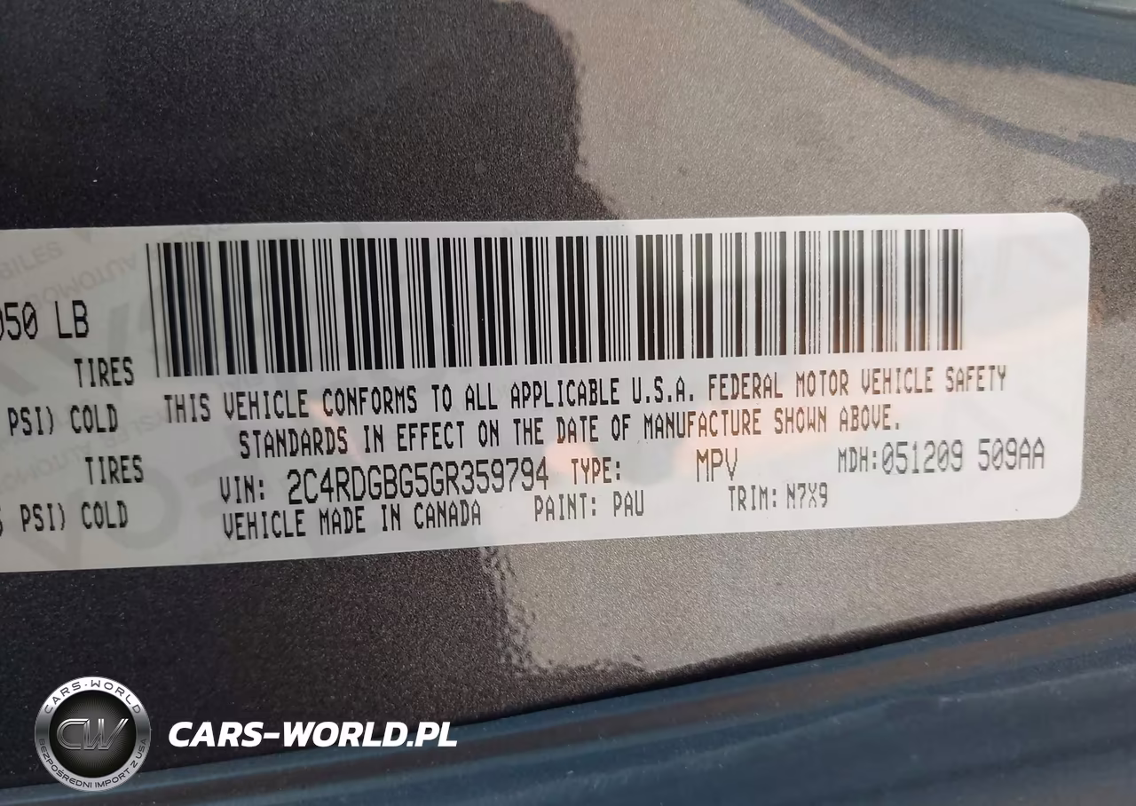 2016 Dodge Grand Caravan Se Plus VIN:2C4RDGBG5GR359794 - 9