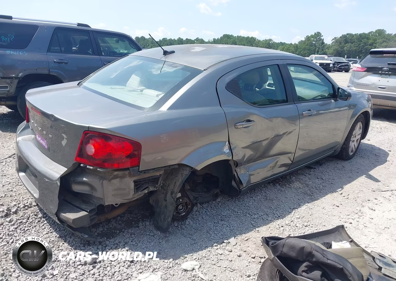 2013 Dodge Avenger Se VIN:1C3CDZAB2DN652248 - 4