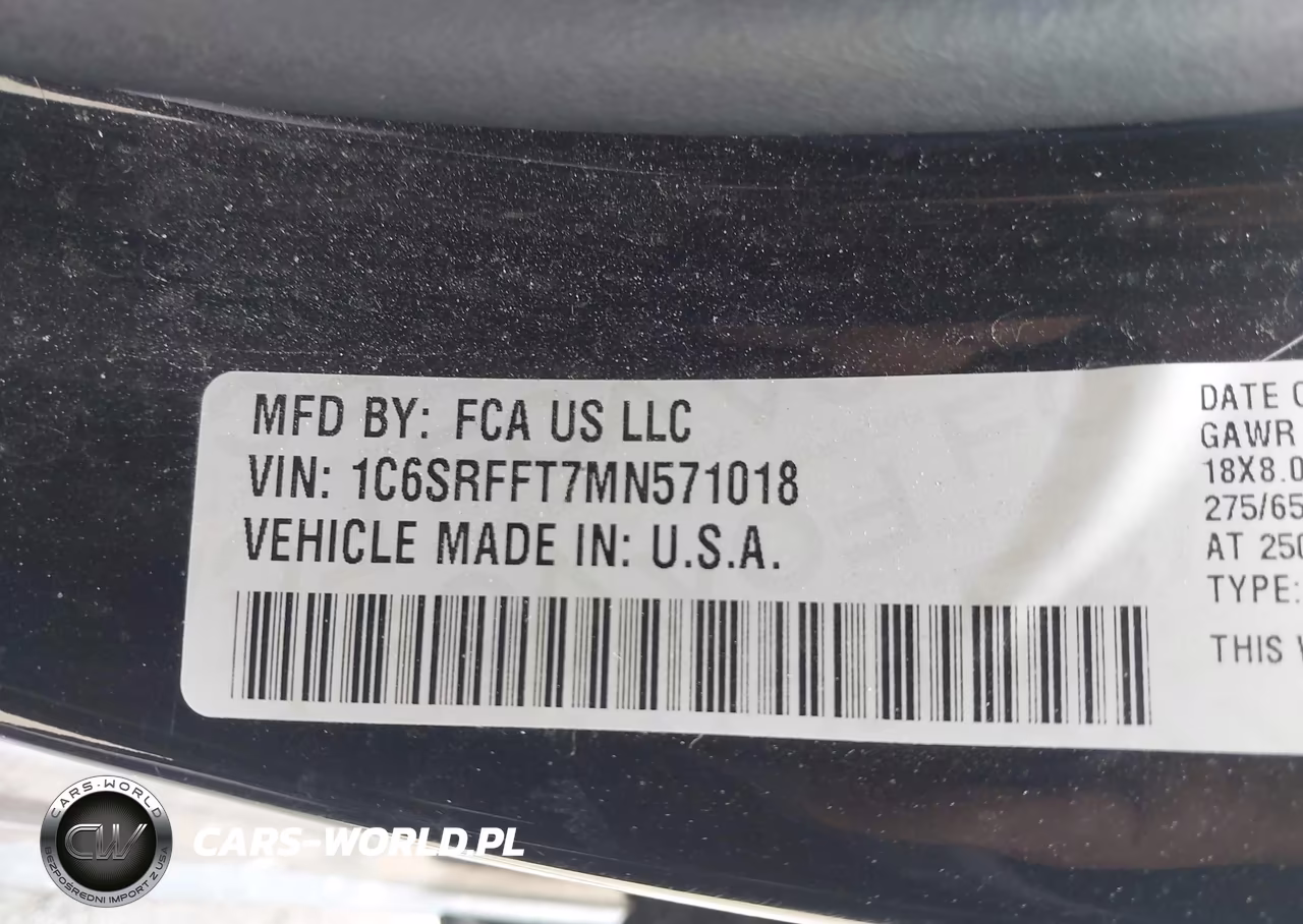 2021 Ram 1500 Big Horn 4X4 5'7 Box VIN:1C6SRFFT7MN571018 - 9