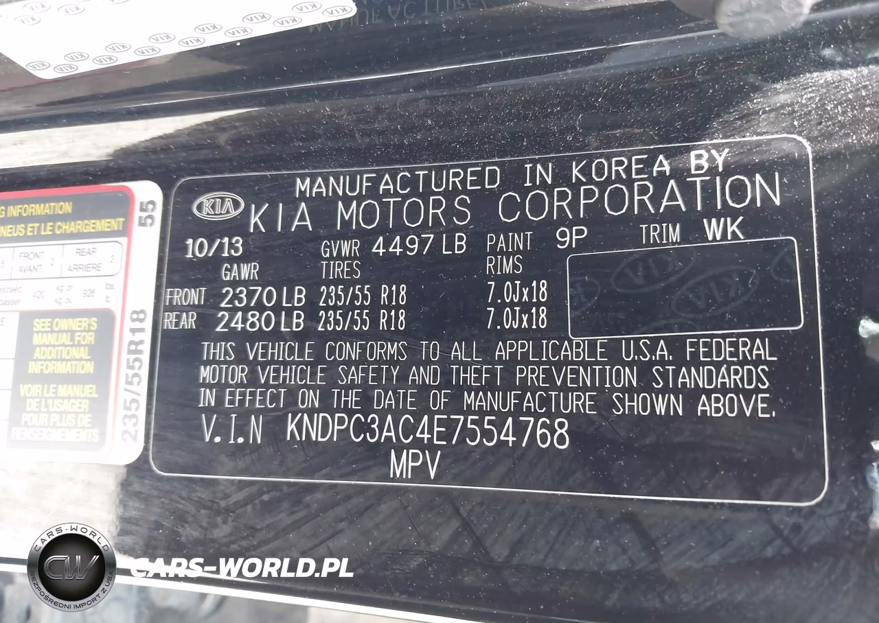2014 Kia Sportage Ex VIN:KNDPC3AC4E7554768 - 9