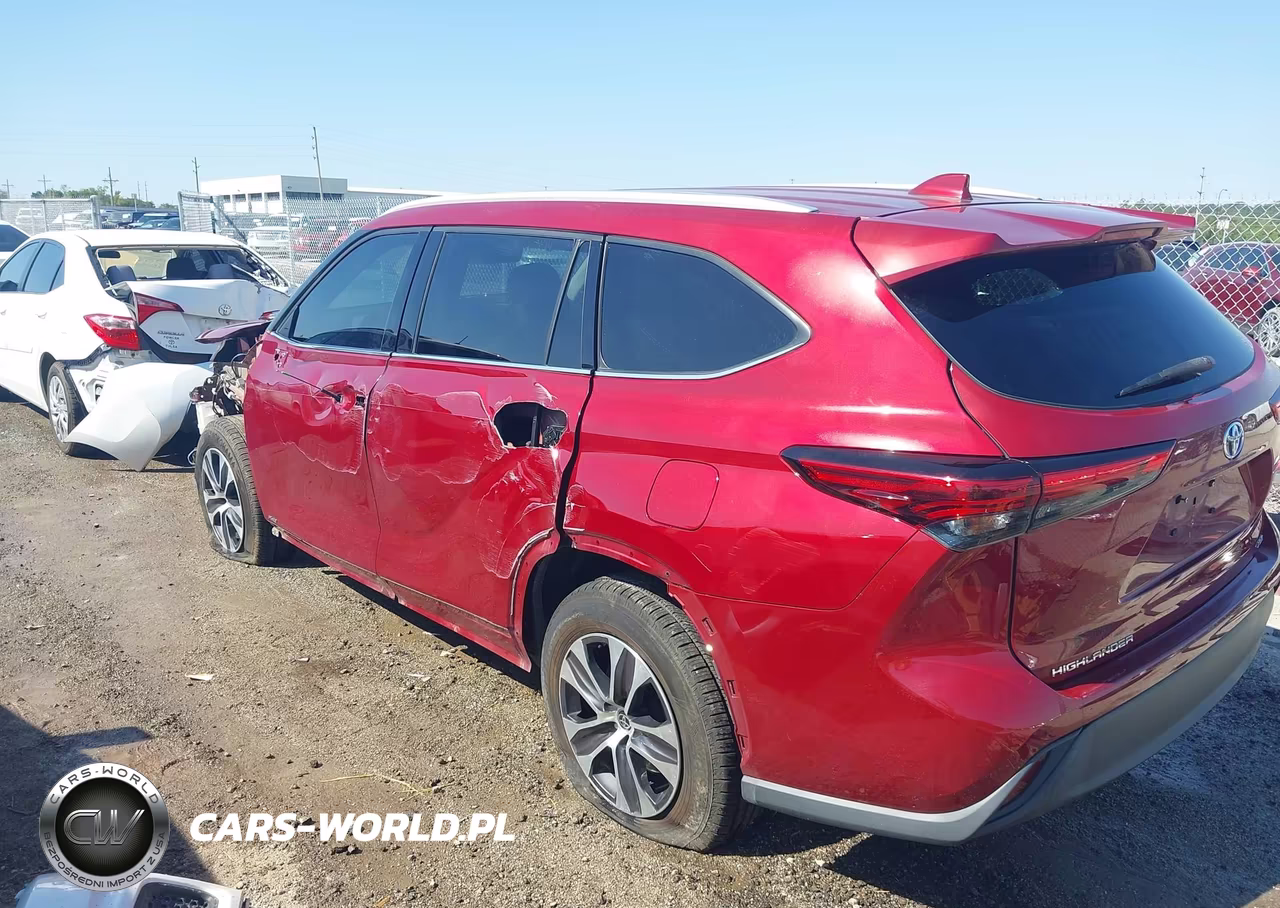 2022 Toyota Highlander Hybrid Xle VIN:5TDHBRCH1NS545373 - 3