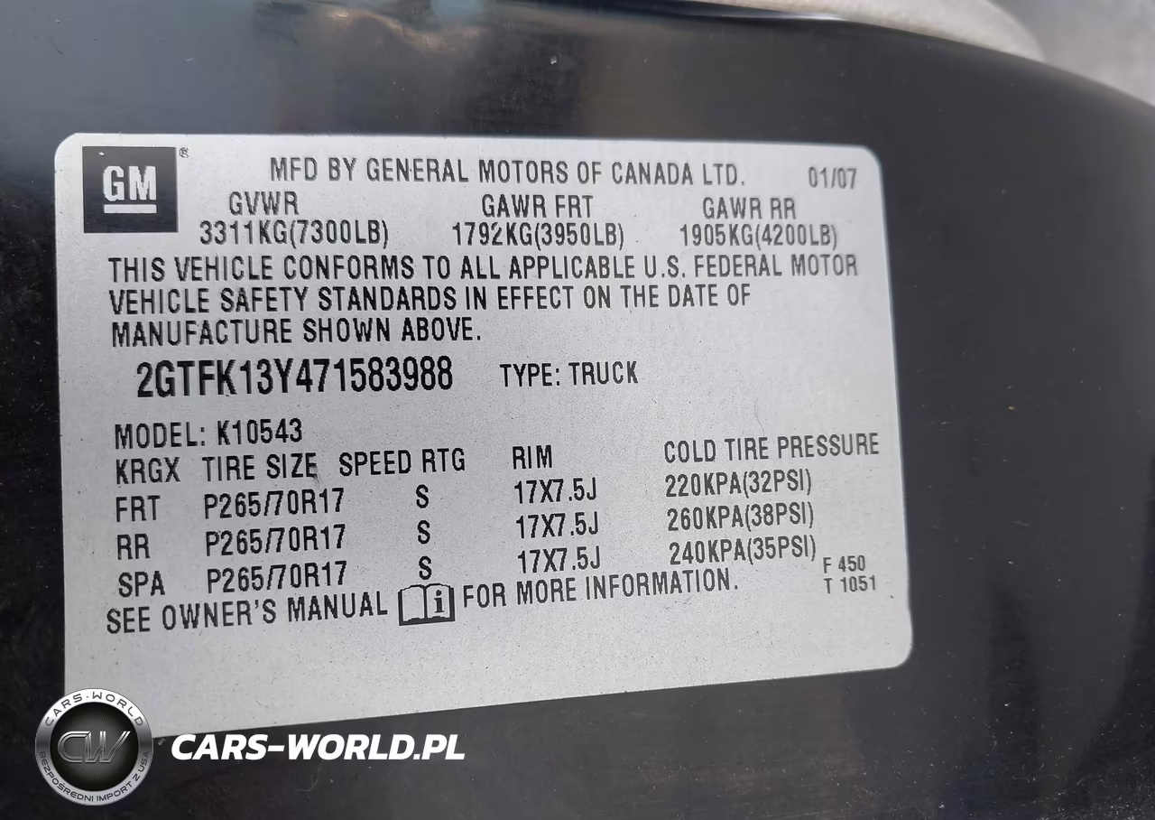 2007 GMC Sierra 1500 Sle2 VIN:2GTFK13Y471583988 - 9