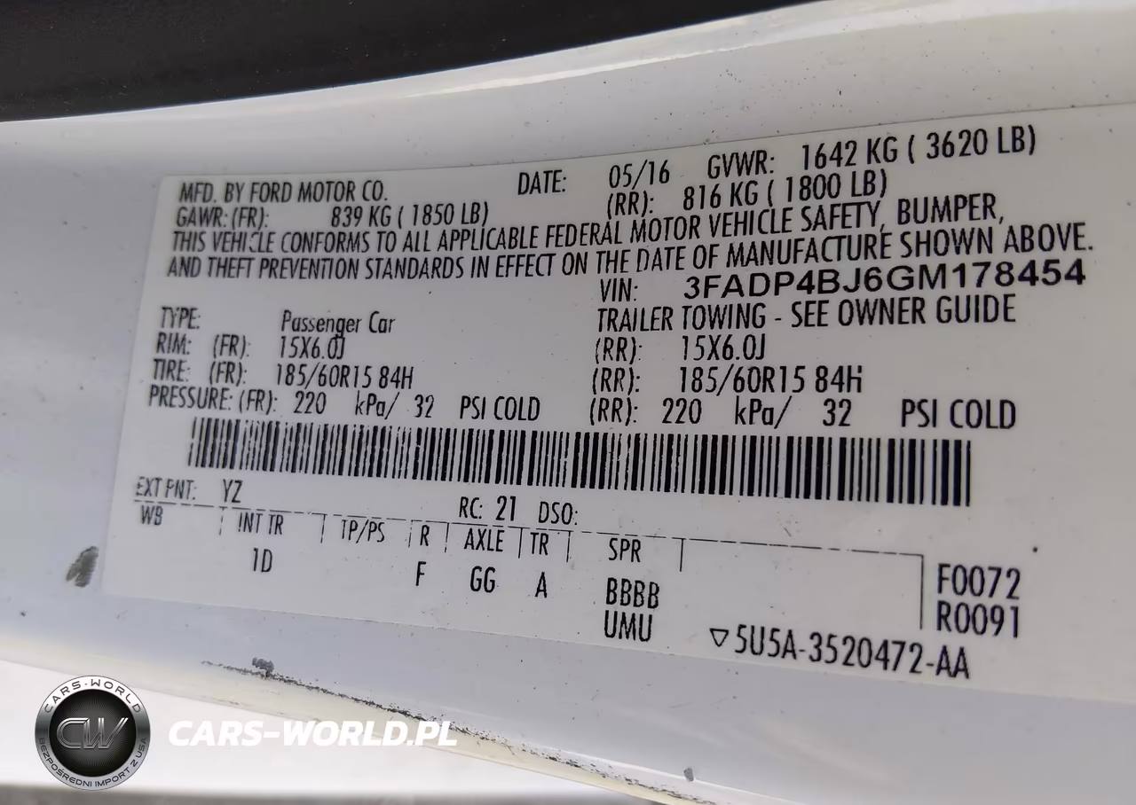 2016 Ford Fiesta Se VIN:3FADP4BJ6GM178454 - 9