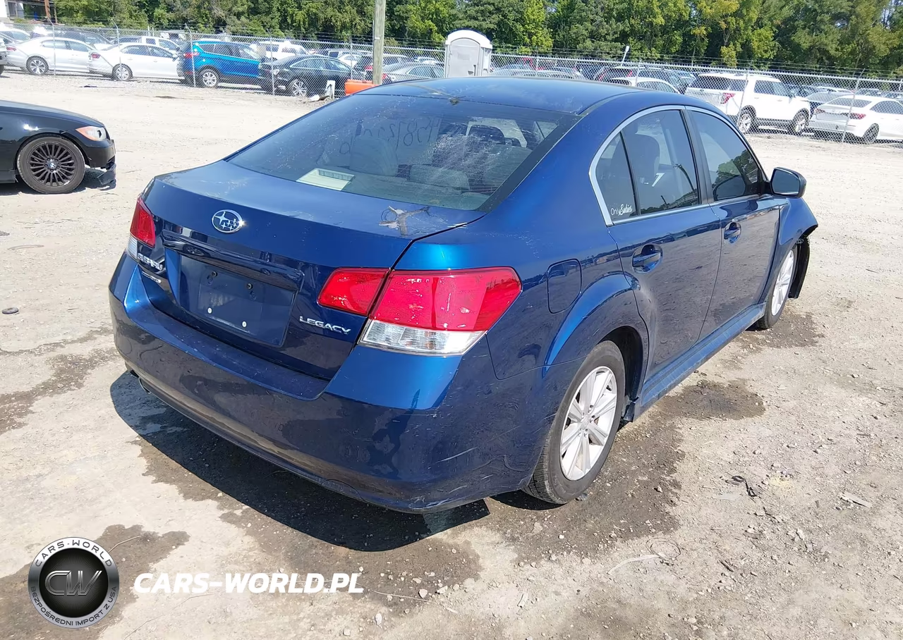 2011 Subaru Legacy 2.5I Premium VIN:4S3BMCC62B3222801 - 4
