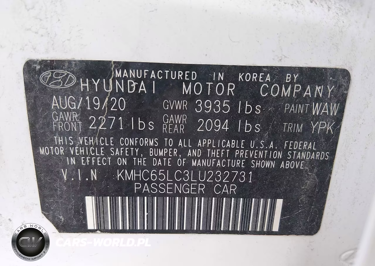 2020 Hyundai Ioniq Hybrid Blue VIN:KMHC65LC3LU232731 - 9
