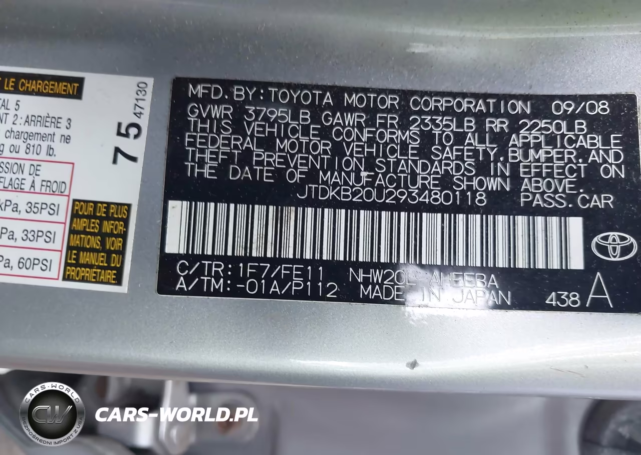 2009 Toyota Prius VIN:JTDKB20U293480118 - 9