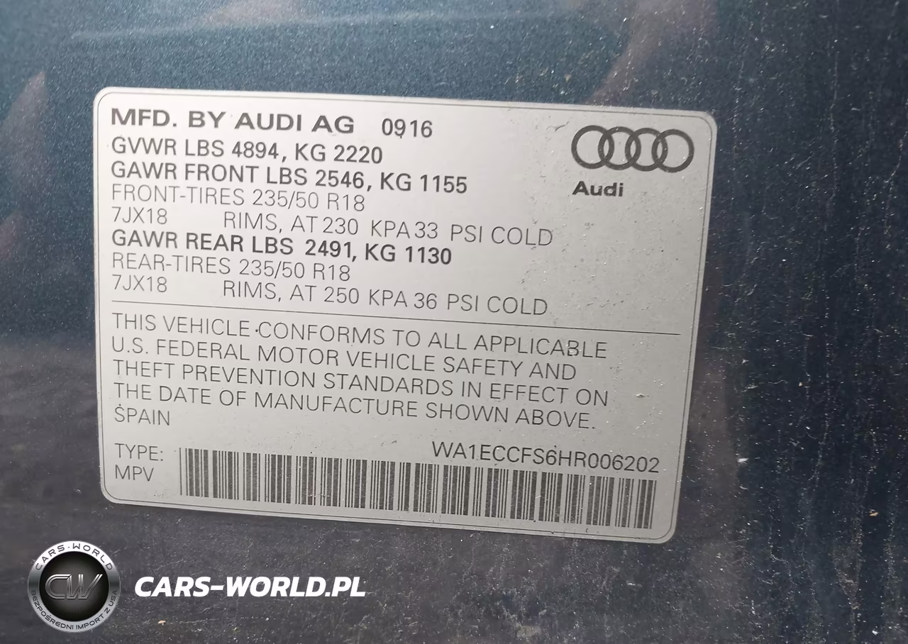 2017 Audi Q3 2.0T Premium VIN:WA1ECCFS6HR006202 - 9