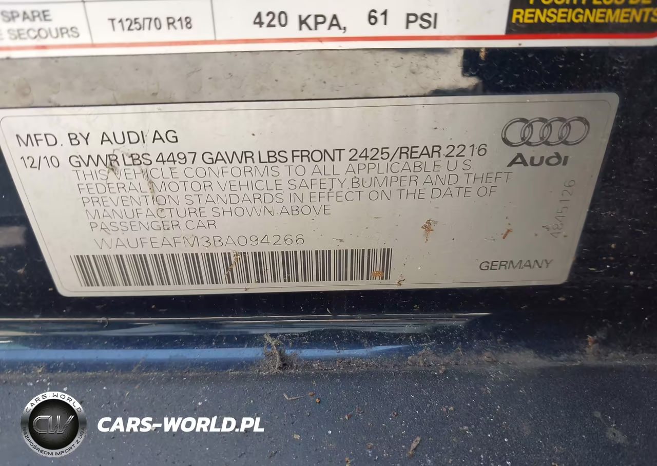 2011 Audi A3 2.0T Premium VIN:WAUFEAFM3BA094266 - 9