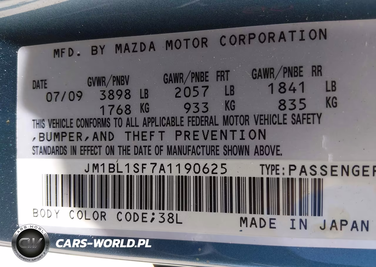 2010 Mazda Mazda3 I Touring VIN:JM1BL1SF7A1190625 - 9