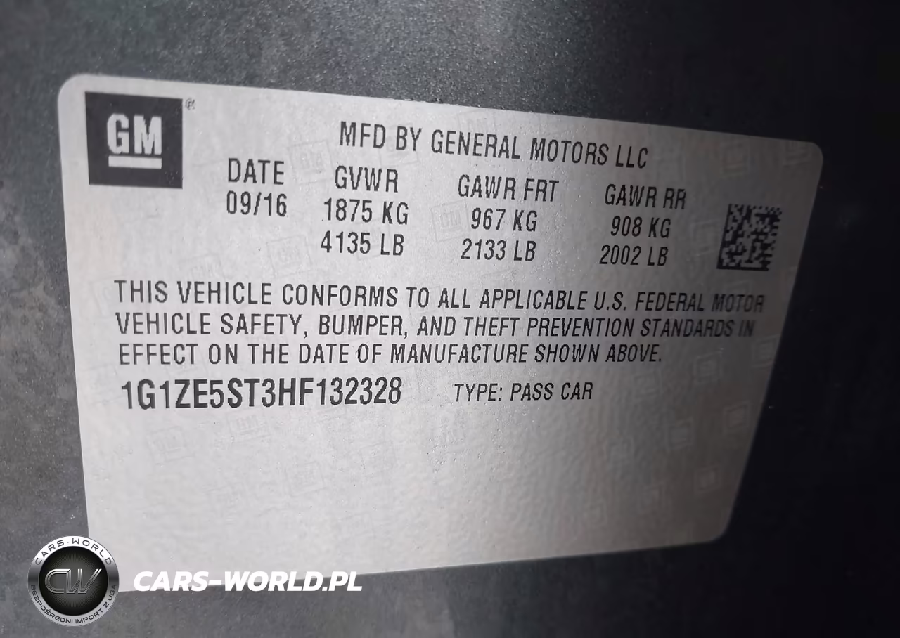 2017 Chevrolet Malibu 1Lt VIN:1G1ZE5ST3HF132328 - 9
