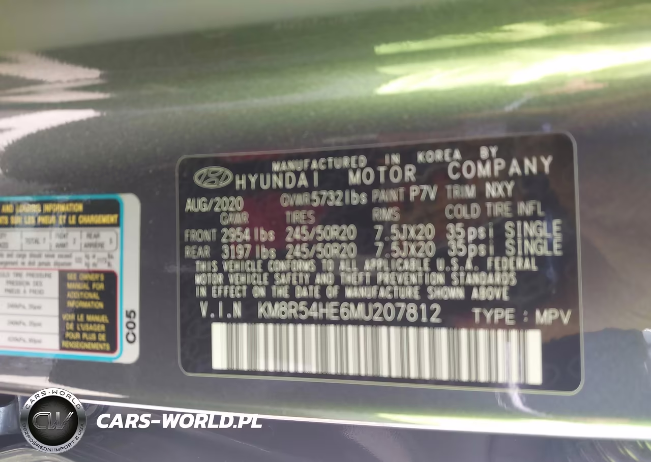 2021 Hyundai Palisade Limited VIN:KM8R54HE6MU207812 - 9