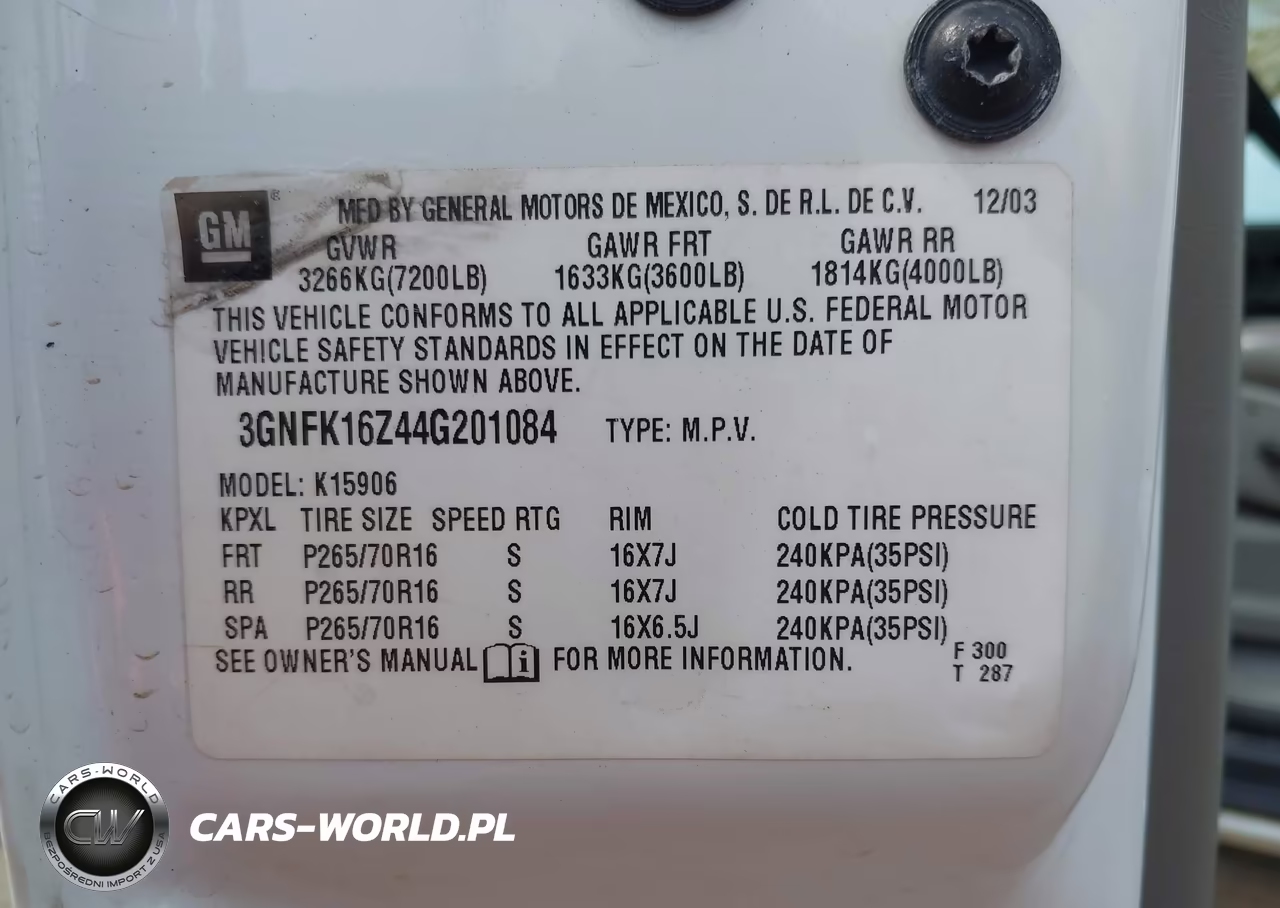 2004 Chevrolet Suburban 1500 Lt VIN:3GNFK16Z44G201084 - 9