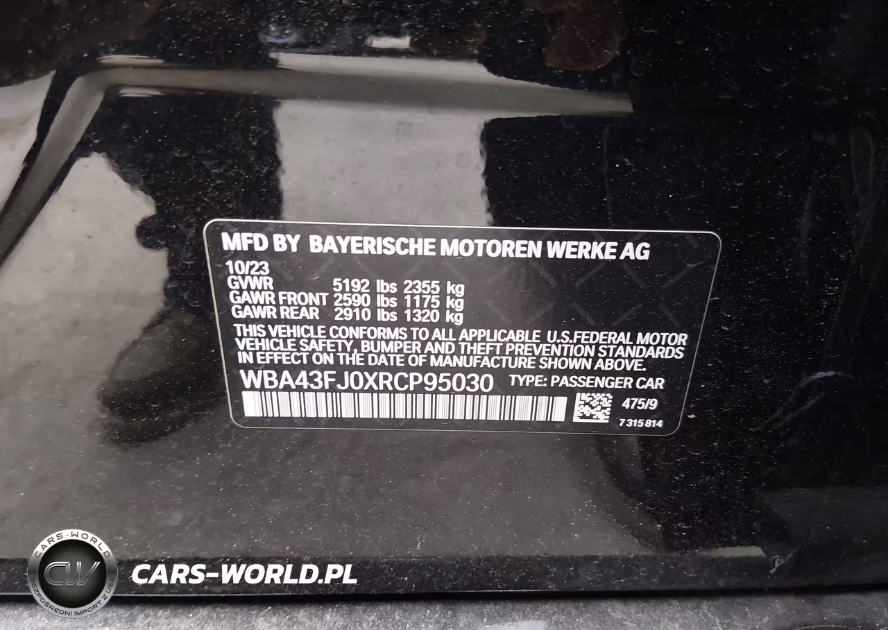 2024 BMW 530I VIN:WBA43FJ0XRCP95030 - 9
