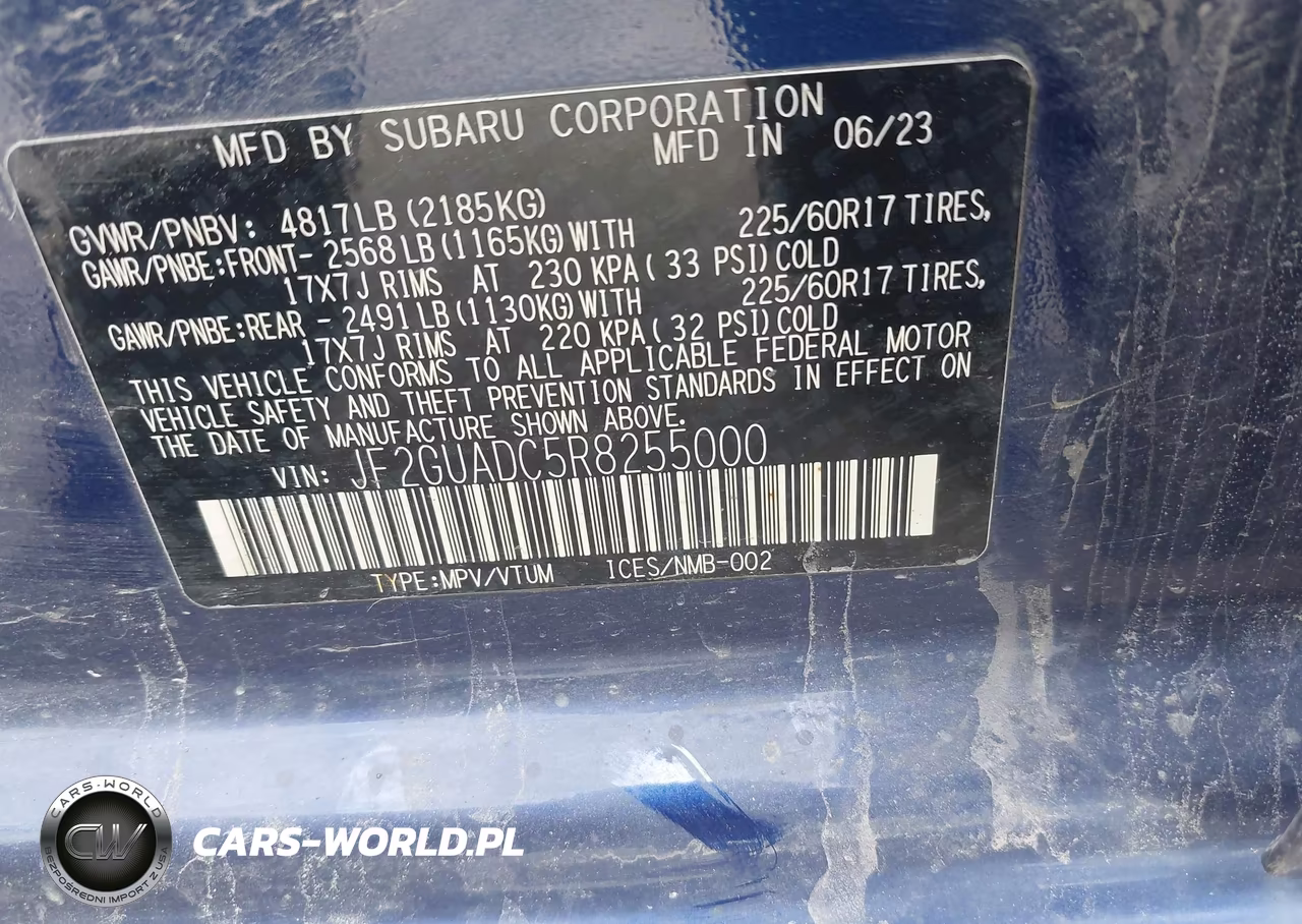 2024 Subaru Crosstrek Premium VIN:JF2GUADC5R8255000 - 9