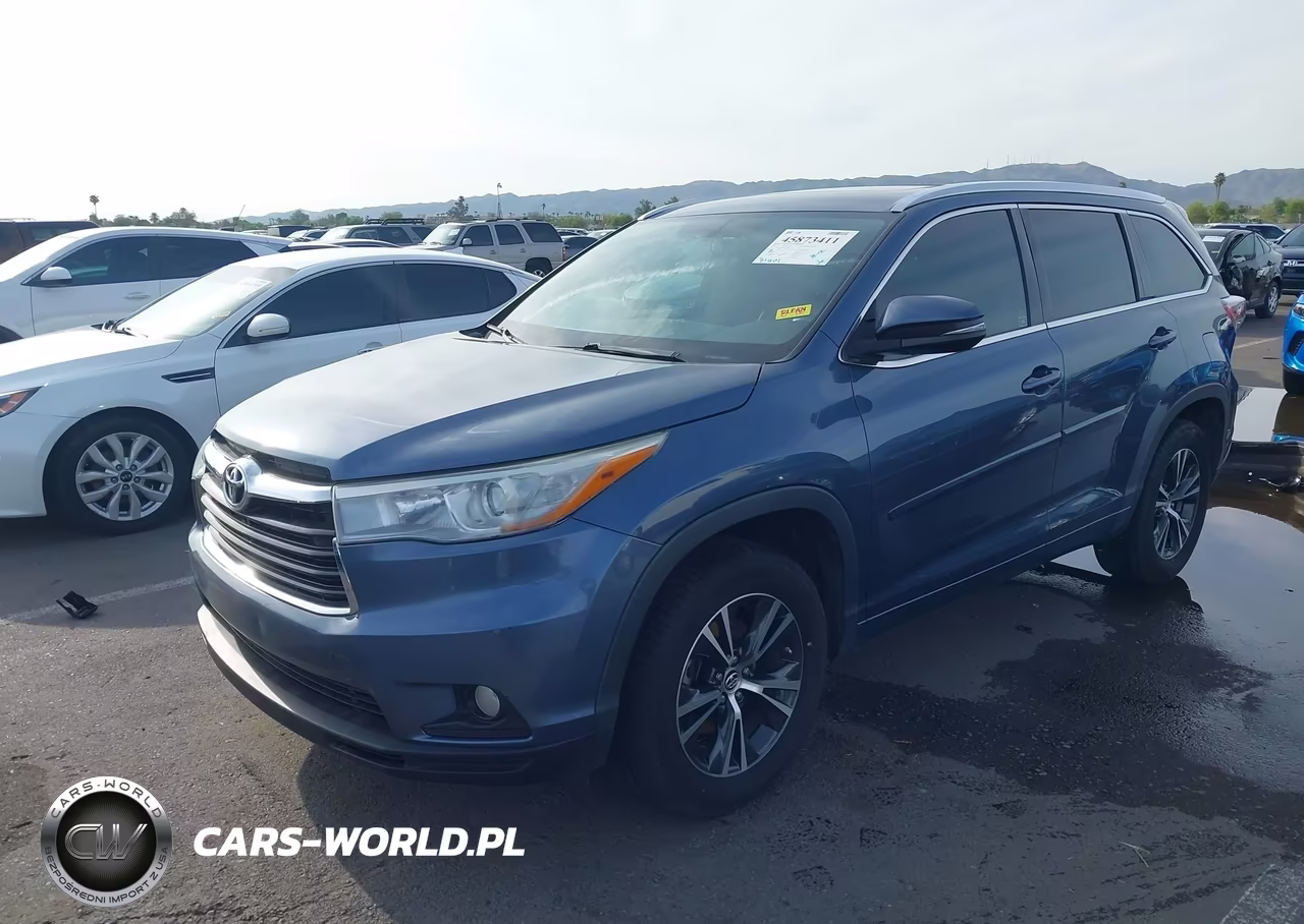 2016 Toyota Highlander Xle V6 VIN:5TDKKRFH3GS122279 - 2
