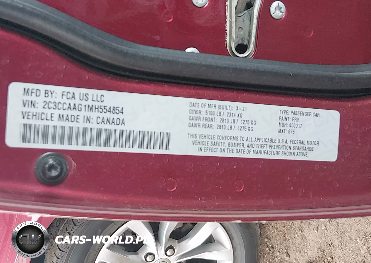 2021 Chrysler 300 Touring VIN:2C3CCAAG1MH554854 - 9