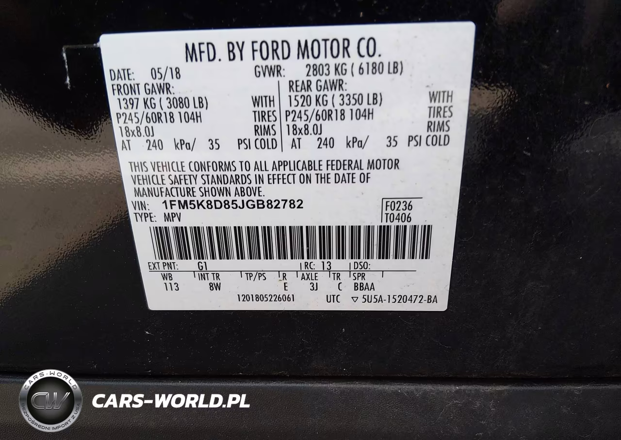 2018 Ford Explorer Xlt VIN:1FM5K8D85JGB82782 - 9
