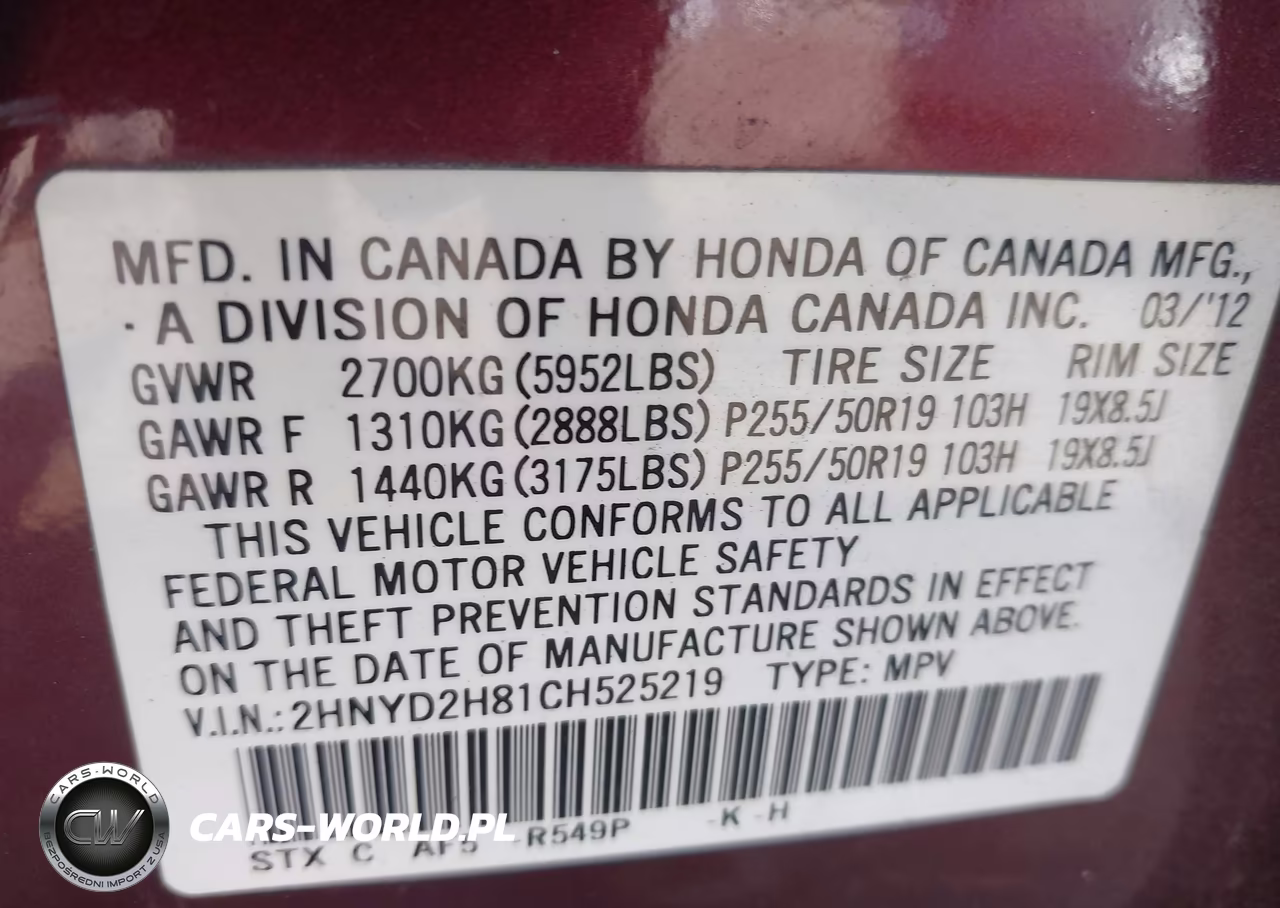 2012 Acura Mdx Advance Package VIN:2HNYD2H81CH525219 - 9
