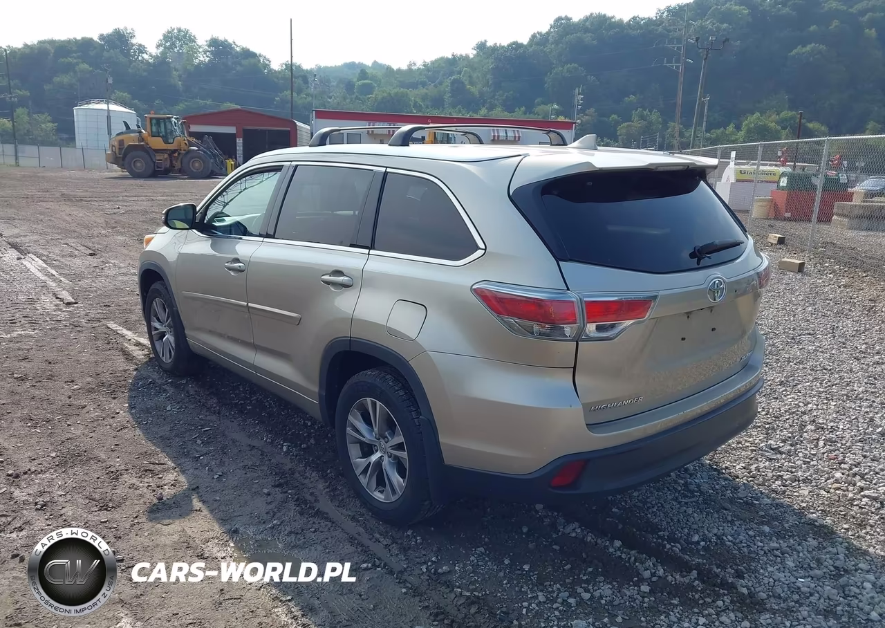 2014 Toyota Highlander Xle V6 VIN:5TDJKRFH8ES055607 - 3