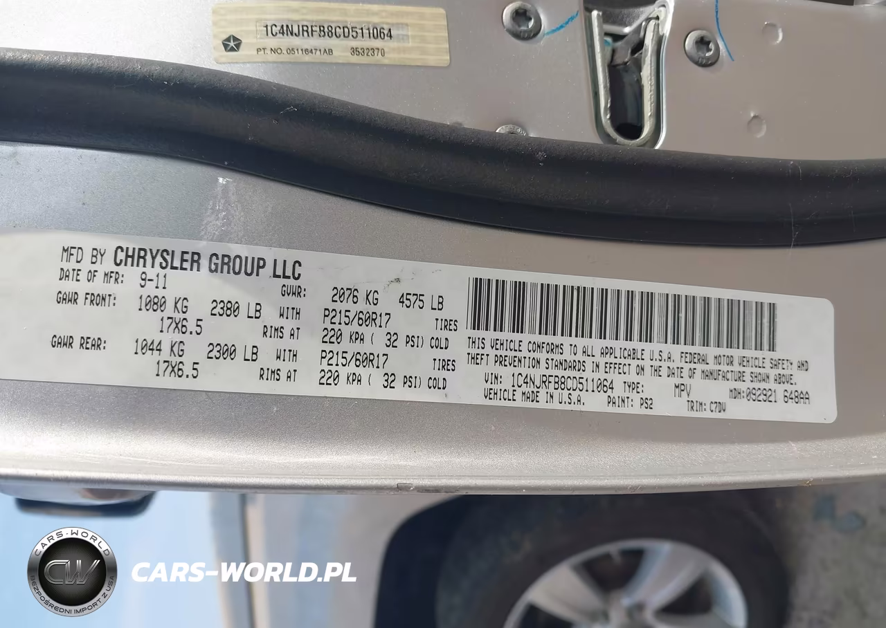 2012 Jeep Patriot Latitude VIN:1C4NJRFB8CD511064 - 9
