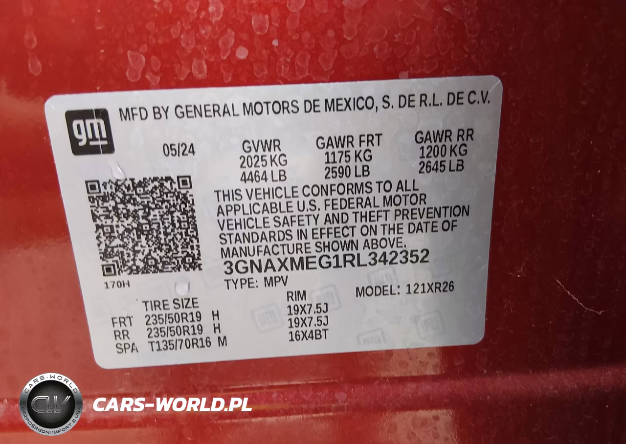 2024 Chevrolet Equinox Fwd Rs VIN:3GNAXMEG1RL342352 - 9