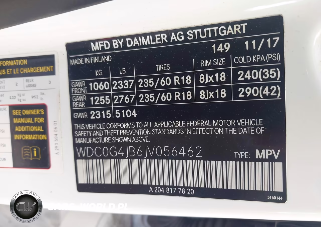 2018 Mercedes-Benz Glc 300 VIN:WDC0G4JB6JV056462 - 9