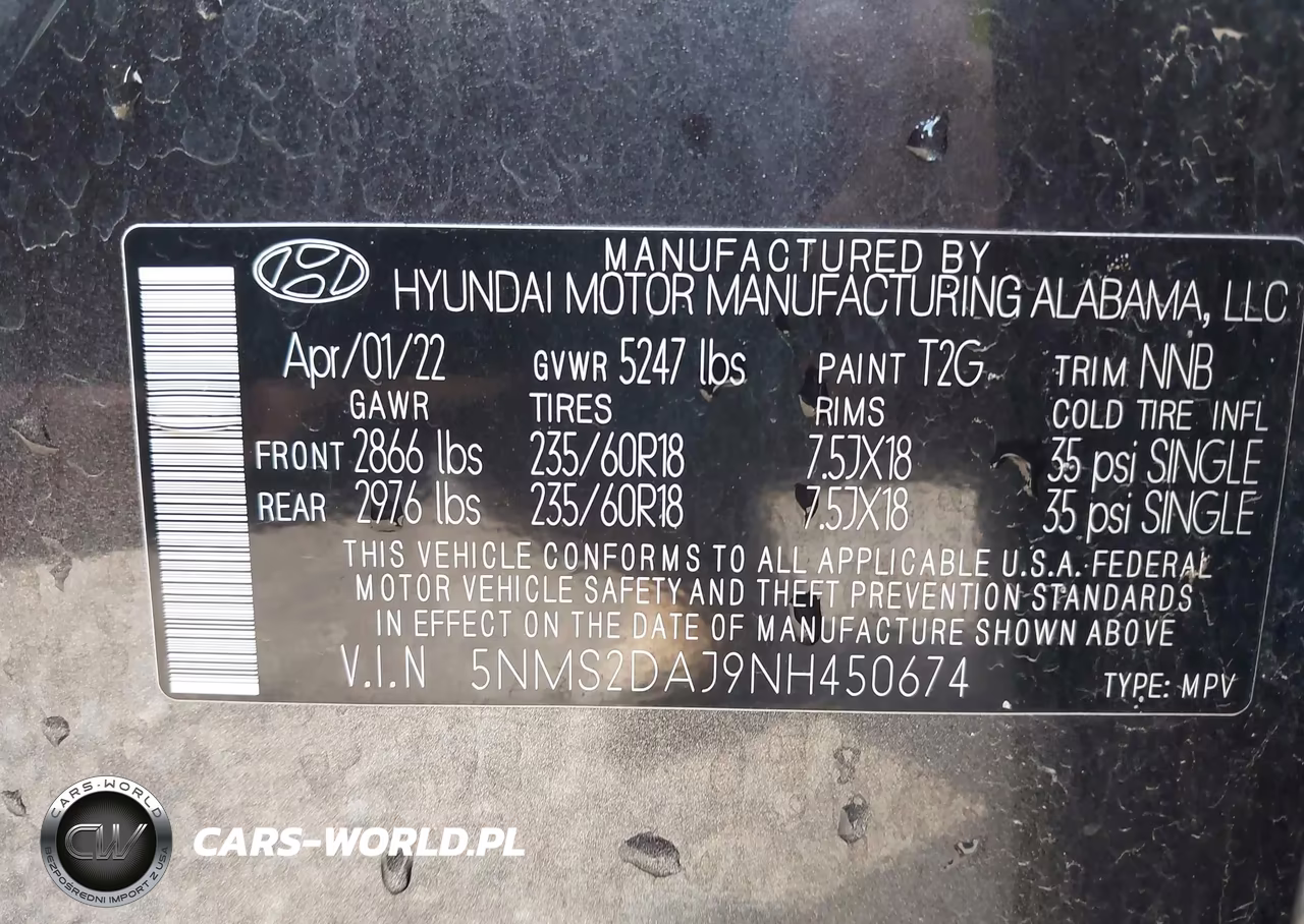 2022 Hyundai Santa Fe Sel VIN:5NMS2DAJ9NH450674 - 9