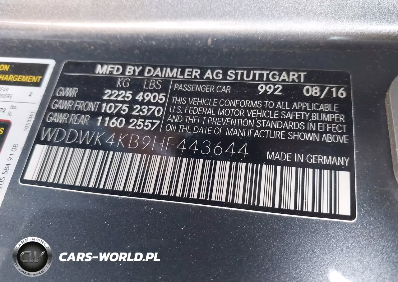 2017 Mercedes-Benz C 300 4Matic VIN:WDDWK4KB9HF443644 - 9