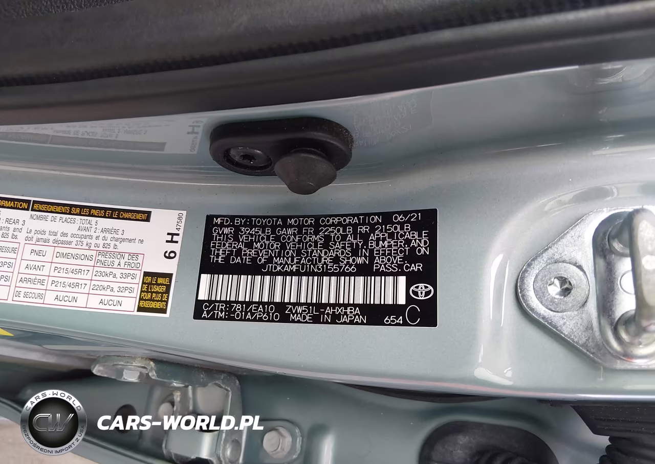 2022 Toyota Prius Xle VIN:JTDKAMFU1N3155766 - 9